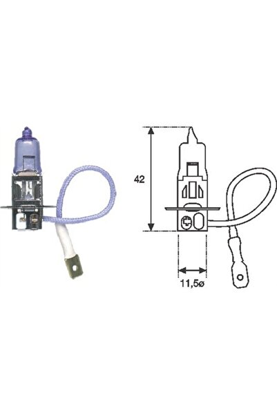 MAGNETI MARELLI Bec H3 12V 55W PK22s