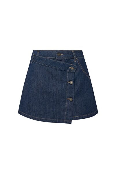 Guess Jeans Fustă din denim pentru femei W5BD96D002A Bleumarin