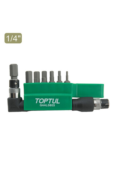 TOPTUL 1/4 Hexgon type bit Top Bottom Set with handle