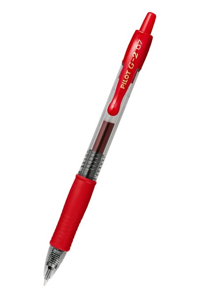 Pilot στυλό διαρκείας gel G-2, 0.7mm, 14cm, κόκκινο