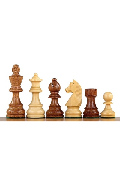 Sunrise Chess & Games Γερμανικά πιόνια σκακιού τύπου Στάουντον από Ακακία/Πυξ...
