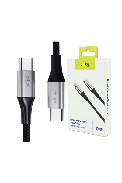 OEM Καλώδιο Allity AUC-01 USB-c - USB-c 2,0 m 100W μαύρο