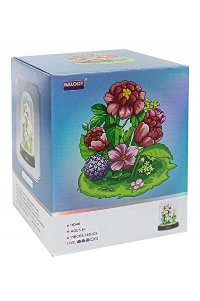 NO BRAND Blocuri de plastic QBI Floare în abajur Roz deschis 1081376