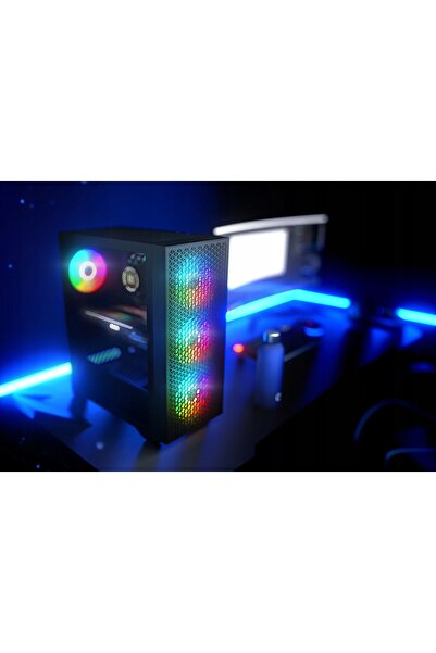 NO BRAND Carcasă LOGIC Dart Pro ARGB Midi Negru