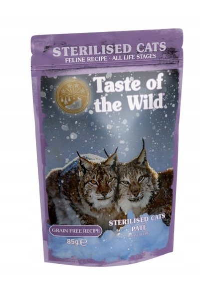 NO BRAND Hrana pentru pisici TASTE OF THE WILD Pisici Sterilizate Pui 85 g
