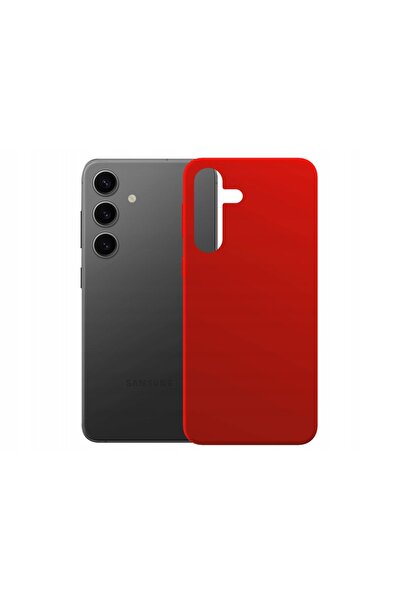 NO BRAND Husă 3MK Silicone Guardx pentru Samsung Galaxy S25 Roșu