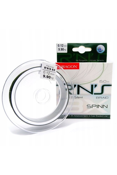 Dragon Plecionka R N S 8X Spinn 0.12 mm / 150 m Verde