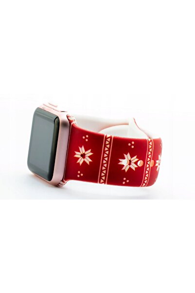 NO BRAND Curea LUNA A00298 pentru Apple Watch 3/4/5/6/7/8/SE (38/40/41mm) Roșu