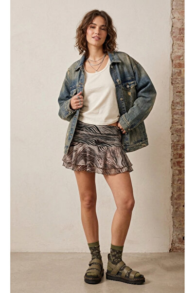 MAXLEVEL MODA Short Chiffon Skirt