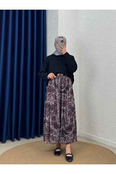 MİHRA STORE قميص أوزون بولو كبير الحجم - NA874 أسود