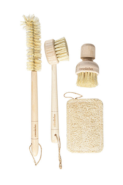 ComesBeauty 4 Piece Plastic-Free Natural Cleaning Set