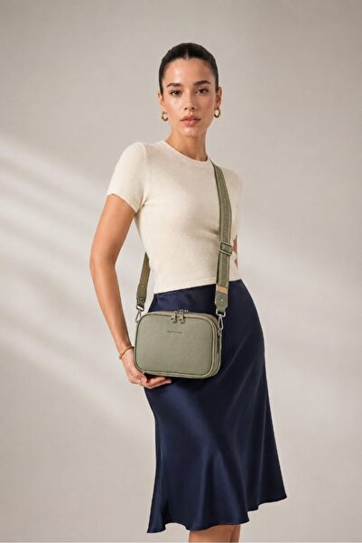 Just Polo Women's Hand and Shoulder Bag with Double Zipper, Multi-Compartment...