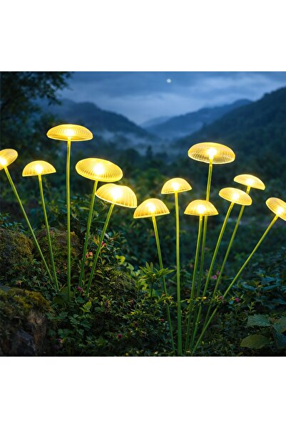 Choice Solar mushroom lights 6LED lighting, four-mode dynamic light effects, ...