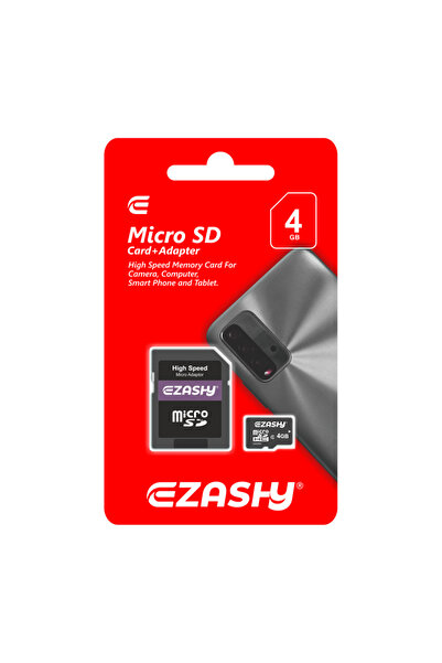 Ezashy Micro SD With Adapter 4 GB