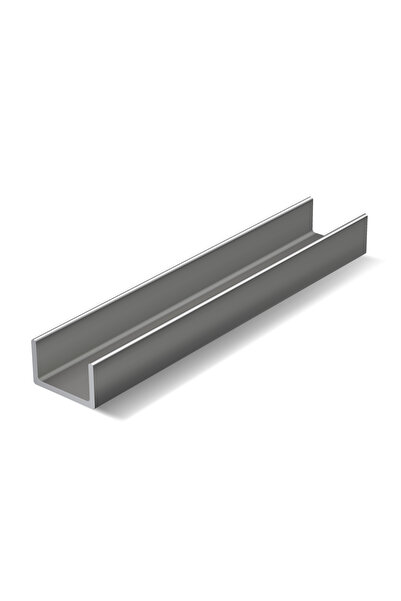 Metal Deposu Alüminyum U Profil 20x10mm Et Kalınlığı 1,5mm 50 cm Boy