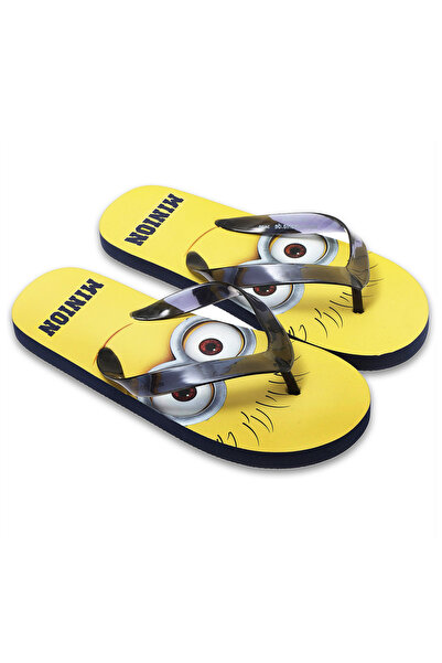 Minions Șlapi galbeni ușori cu inserție moale din spumă EVA