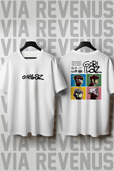 Vordevia Gorillaz majica sa širokim krojem i printom, 100% pamuk, unisex