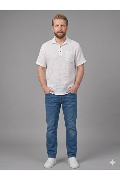 ASC SUN Muslin Collared T-Shirt