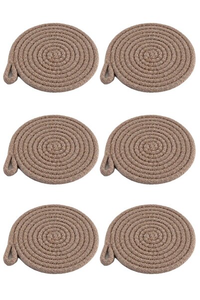 dekomall home & living Beige Set of 6 Coasters