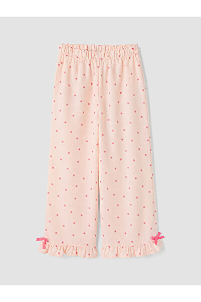 LC Waikiki Lcw Kids Pink Girls Patterned Trousers