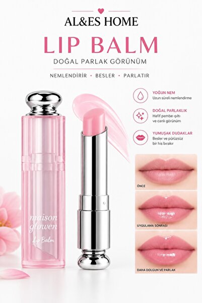 AL&ES kozmetik 2'si 1 Arada Lip Balm Dudak Nemlendirici Renk Veren Dudak Bakı...