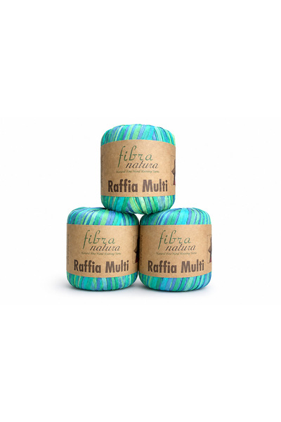 Fibra Natura Ebruli Paper Rope, 3-Pack Bag Rope, Raffia Multi