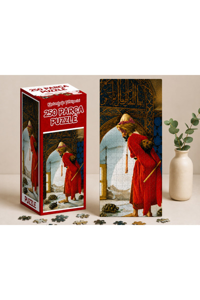 ADEN ARCHİVE 250 Parça Kaplumbağa Terbiyecisi Puzzle Dekoratif Yapboz Osman H...