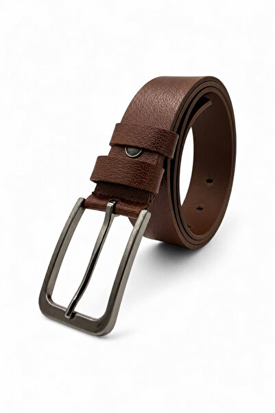 ÖZTÜRK DERİ GENUINE LEATHER MEN'S SINGLE PLAY BUFFALO LEATHER FABRIC BELT