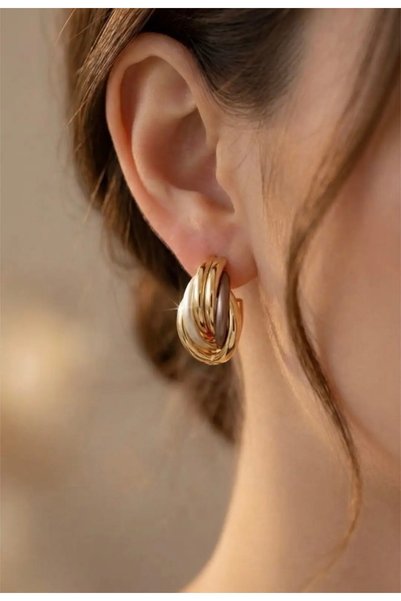 GOLDURA ATELIER Triline Gold Earrings