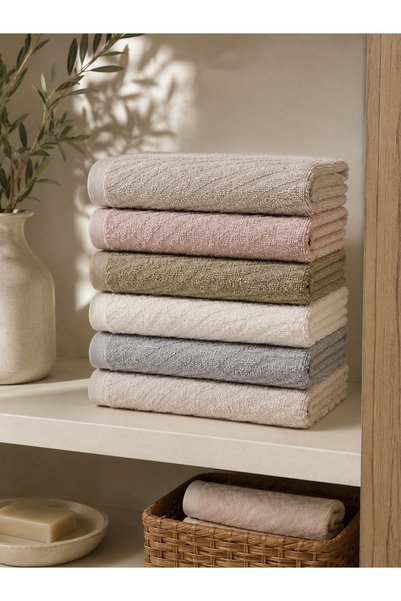 Rebeka Home Collection Set de 6 prosoape de bucătărie Kumsal Jacquard, 30x50 cm, cârpă de uscare cu textură moale