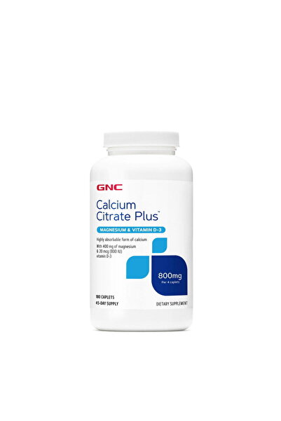 GNC Formula de Calciu Citrat cu Magneziu si Vitamina D3 (Calcium Citrate) 180tb