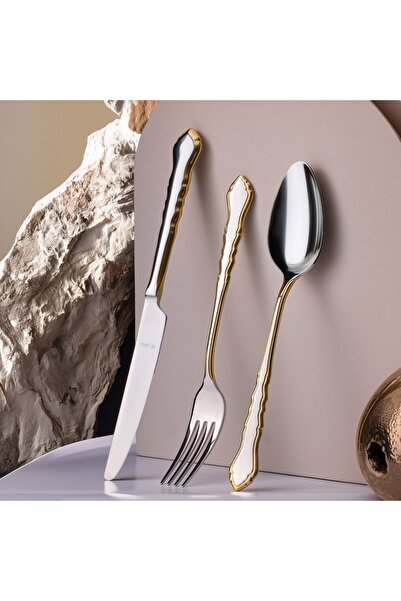 Aryıldız Ophelia Plus 84 Piece Cutlery Set for 12 People