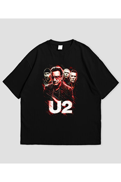 Grafftee Clothing U2 Printed Unisex Oversize T-Shirt