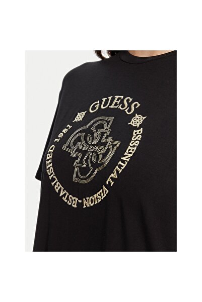 Guess Γυναικείο T-shirt V5YI05KCOA2 Μαύρο