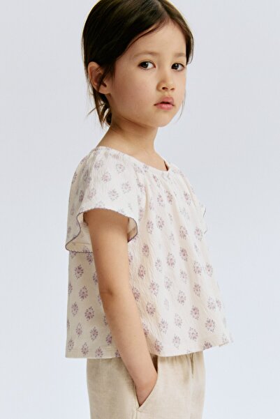 H&M Desenli Krep Üst