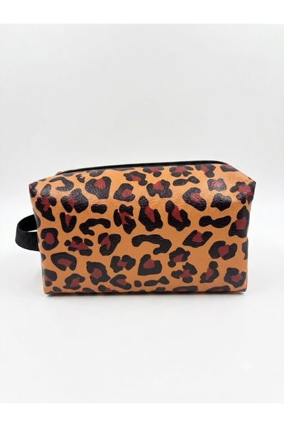 PALTO TASARIM Leopard Patterned Travel Bag - Bag Organizer Cosmetic Bag