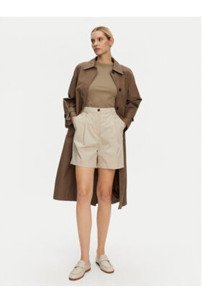 Tommy Hilfiger Pantaloni scurți Bermuda de damă WW0WW44764 Bej