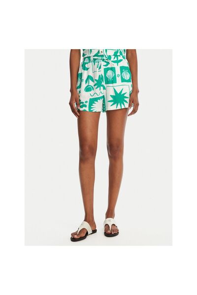 Banana Moon Pantaloni scurți de damă din material textil WILLIAM SHELLPA Verzi