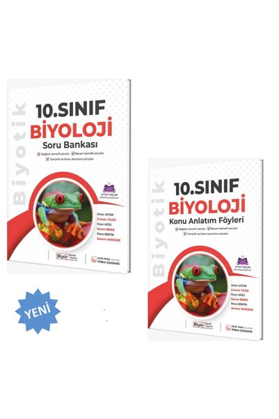 Biyotik Yayınları 2026 10. Sınıf Biyoloji Konu Anlatım Föyleri ve Soru Bankası