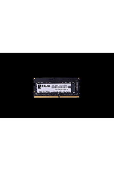 Hi-Level 8 جيجابايت Ddr4 3200 ميجا هرتز Cl22 Sodımm 1.2v Hlv-sopc25600d4/8g