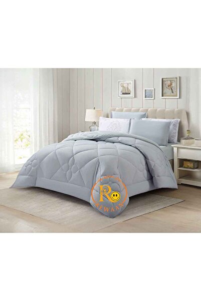 Others Plain double summer bedspread with geometric embroidery and decorative...
