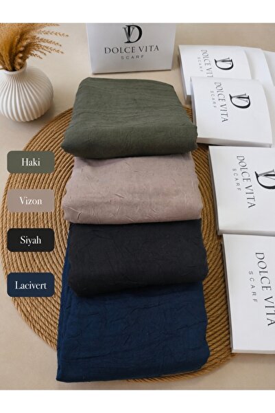 Altınoluk Tekstil Dolce Vita Orjinal Ütü Gerektirmeyen Bambu Kraş Şal 4'lü Paket