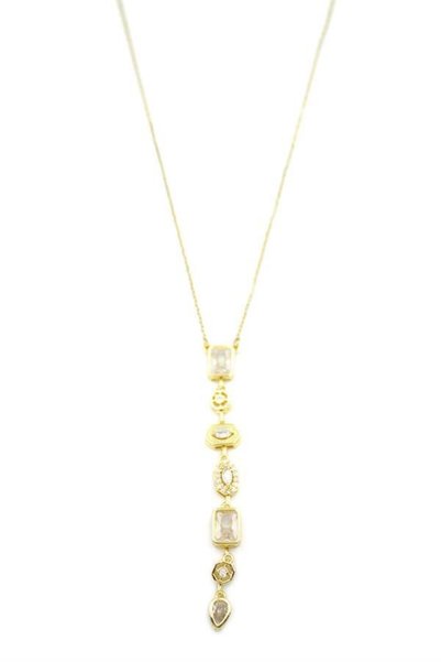 Ethab Ticaret Glb-stl41414 element necklace - gold