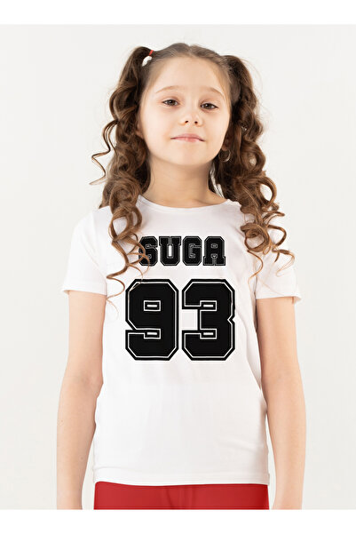 Generic عالم الموضة تيشرت قطن بطباعة عالية الجودة بتصميم BTS SUGA93