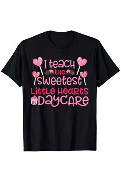 NOURAM تي شيرت Day Teacher - تصميم "I Teach The Sweetest Little Hearts"، 100%...