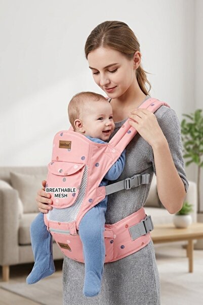 Generic 1 Mesh Ergonomic 6 In 1 Toddler Carrier Front Back Carry Travel Detac...