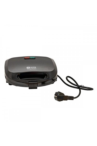 HOMEPLUS Τοστιέρα 2 θέσεων Τιτάνιο 750W Μαύρο 01.03.0064
