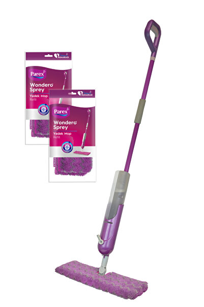 Parex Wondero Sprey Mop + 2 Adet Yedek Mop Avantaj Paketi