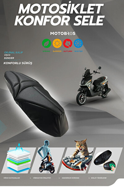 Motobros Altai F1 Max Pro 50 -125 Comfort Saddle Visco Sponge Saddle Cover Sa...