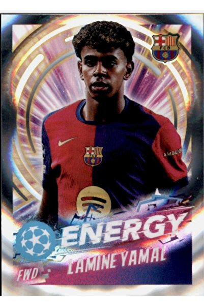Topps ملصقات دوري الأبطال 24/25 - 522 - لامين يامال - إنيرجي - نادي برشلونة